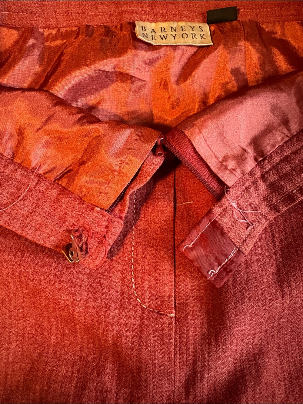 Barneys New York Orange-Red Pencil Skirt - Picture 3 of 8